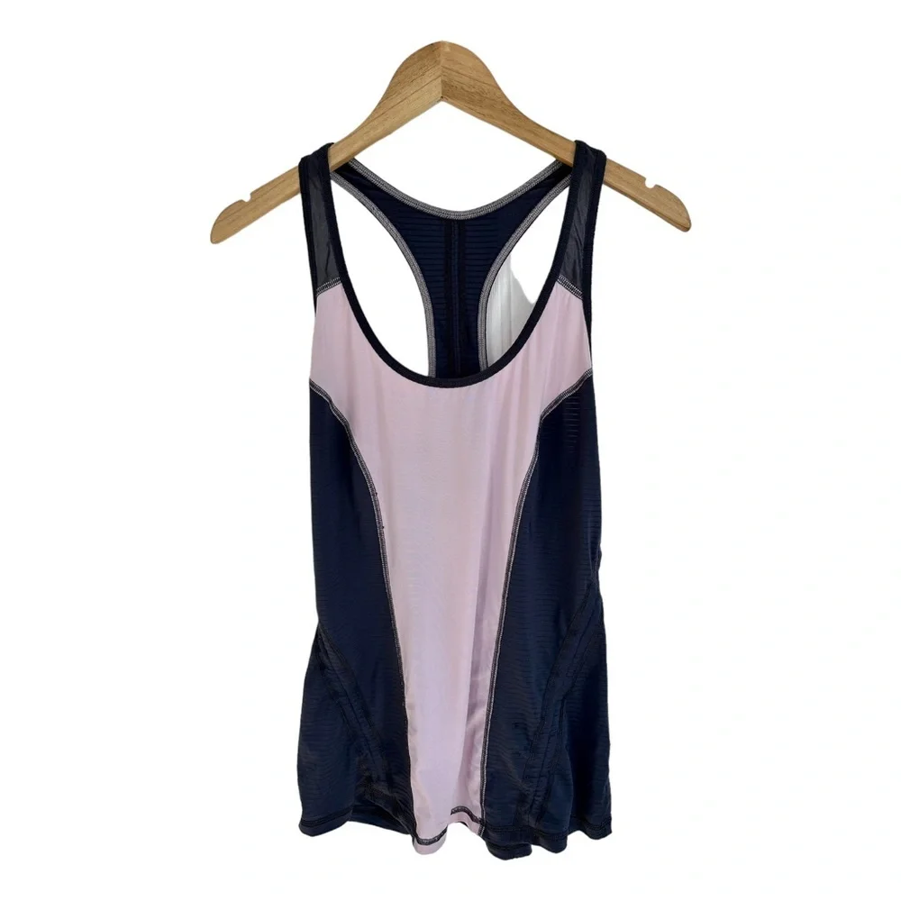 Zella Run Ruched Racerback Tank Top Adjustable Ruching Size Large - Picture 9 of 16